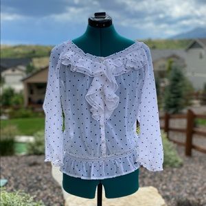 Abercrombie & Fitch Ruffle Next Blouse